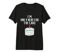 I'm Only Here for The Cake Funny Pink Meme Wedding Cakes Camiseta Premium