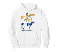 I'm Outstanding In My Field Cow Pun for Farmers Dad Joke Sudadera con Capucha