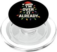 I'm Over It Already Funny Christmas Sutil Bah Humbug PopSockets PopGrip para MagSafe