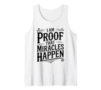 I'm Proof That Miracles Happen - Cita inspiradora Camiseta sin Mangas