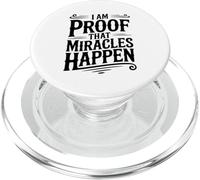 I'm Proof That Miracles Happen - Cita inspiradora PopSockets PopGrip para MagSafe
