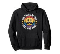 I'm Proud of You Free Dad Hugs Pride Month Ally Apoyo LGBT Sudadera con Capucha