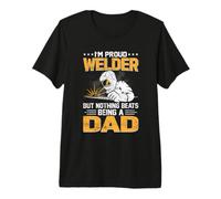 I'm Proud Welder But Nothing Beats Being Dad Welders Welding Camiseta Premium