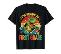 I'm Ready For 1st Grade T Rex Dinosaur Back To School Camiseta