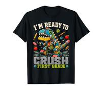 I'm Ready For 1st Grade T Rex Dinosaur Back To School Camiseta