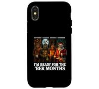 Im Ready For The ber Months Bigfoot Halloween Fall Vibes Fun Carcasa para iPhone X/XS