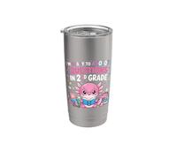 I'm Ready to Axolotl Questions in 2nd Grade Kawaii Girls Vaso térmico de acero inoxidable de doble pared