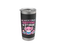 I'm Ready to Axolotl Questions in 2nd Grade Kawaii Girls Vaso térmico de acero inoxidable de doble pared