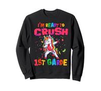 I'm Ready To Crush 1st Grade Dabbing Unicorn Back to School Sudadera