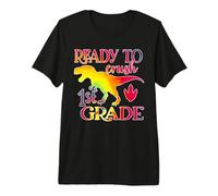 I'm Ready To Crush 1st Grade Dinosaurs Back To School Camiseta Premium