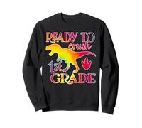 I'm Ready To Crush 1st Grade Dinosaurs Back To School Sudadera