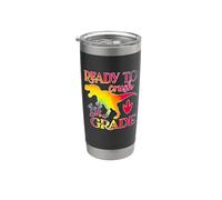 I'm Ready To Crush 1st Grade Dinosaurs Back To School Vaso térmico de acero inoxidable de doble pared