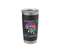 I'm Ready To Crush 1st Grade Monster Truck Back to School Vaso térmico de acero inoxidable de doble pared