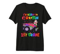 I'm Ready To Crush 1st Grade Unicorn Dabbing Monster Truck Camiseta Premium