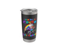 I'm Ready To Crush 1st Grade Unicorn Ride Monster Truck Vaso térmico de acero inoxidable de doble pared