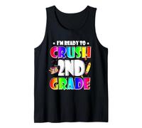 I'm Ready To Crush 2nd Grade Back To School Teacher Student Camiseta sin Mangas