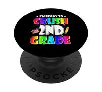 I'm Ready To Crush 2nd Grade Back To School Teacher Student PopSockets PopGrip Adhesivo