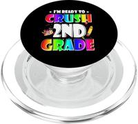 I'm Ready To Crush 2nd Grade Back To School Teacher Student PopSockets PopGrip para MagSafe