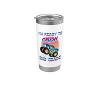 I'm Ready To Crush 2nd Grade Monster Truck Back to School Vaso térmico de acero inoxidable de doble pared