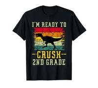 I'm Ready To Crush 2nd Grade T Rex Dinosaur Back To School Camiseta gráfica económica
