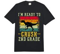 I'm Ready To Crush 2nd Grade T Rex Dinosaur Back To School Comfort Colors Adult Heavyweight T-Shirt