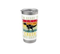 I'm Ready To Crush 2nd Grade T Rex Dinosaur Back To School Vaso térmico de acero inoxidable de doble pared
