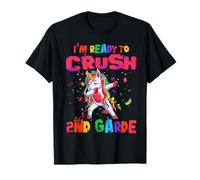 I'm Ready To Crush 2nd Grade Unicorn Dabbing Back to School Camiseta