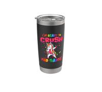 I'm Ready To Crush 2nd Grade Unicorn Dabbing Back to School Vaso térmico de acero inoxidable de doble pared