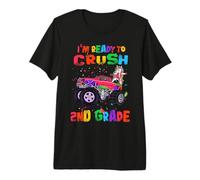 I'm Ready To Crush 2nd Grade Unicorn Dabbing Monster Truck Camiseta Premium