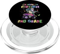 I'm Ready To Crush 2nd Grade Unicorn Dinosaur Monster Truck PopSockets PopGrip para MagSafe