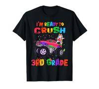 I'm Ready To Crush 3rd Grade Unicorn Dabbing Monster Truck Camiseta gráfica económica