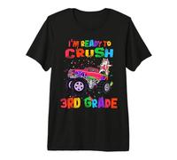 I'm Ready To Crush 3rd Grade Unicorn Dabbing Monster Truck Camiseta Premium