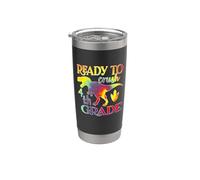 I'm Ready To Crush 4th Grade Dinosaurs Back To School Vaso térmico de acero inoxidable de doble pared