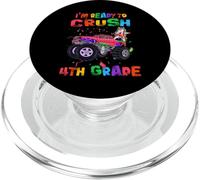 I'm Ready To Crush 4th Grade Unicorn Dabbing Monster Truck PopSockets PopGrip para MagSafe