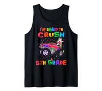 I'm Ready To Crush 5th Grade Unicorn Dabbing Monster Truck Camiseta sin Mangas