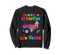 I'm Ready To Crush 5th Grade Unicorn Dabbing Monster Truck Sudadera
