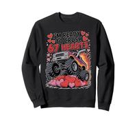 I'm Ready to Crush 67 Hearts Boys Valentines Monster Trucks Sudadera