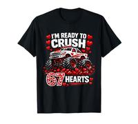 I'm Ready To Crush 67 Hearts Happy Valentine Truck Boys Camiseta