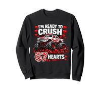 I'm Ready To Crush 67 Hearts Happy Valentine Truck Boys Sudadera