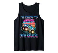 I'm Ready To Crush 7th Grade Monster Truck Back to School Camiseta sin Mangas