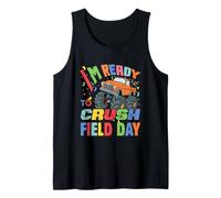I'm Ready To Crush Field Day Monster Truck Lover Boys Kids Camiseta sin Mangas