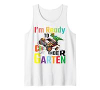 I'm Ready to Crush Kindergarten Boys Back to School Dinosaur Camiseta sin Mangas