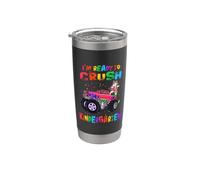 I'm Ready To Crush Kindergarten Unicorn Monster Truck Vaso térmico de acero inoxidable de doble pared