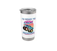 I'm Ready To Crush Preschool Monster Truck Back to School Vaso térmico de acero inoxidable de doble pared