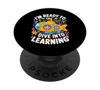 I'm Ready To Dive Into Learning Estudiante de motivación - PopSockets PopGrip Adhesivo