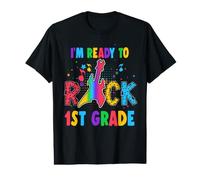 I'm Ready To Rock 1st Grade Guitar Back To School Camiseta gráfica económica