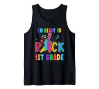 I'm Ready To Rock 1st Grade Guitar Back To School Camiseta sin Mangas
