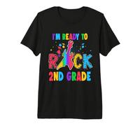 I'm Ready To Rock 2nd Grade Guitar Back To School Camiseta Premium