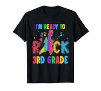 I'm Ready To Rock 3rd Grade Guitar Back To School Camiseta gráfica económica
