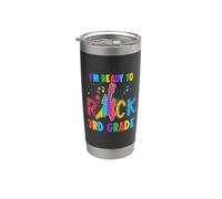 I'm Ready To Rock 3rd Grade Guitar Back To School Vaso térmico de acero inoxidable de doble pared